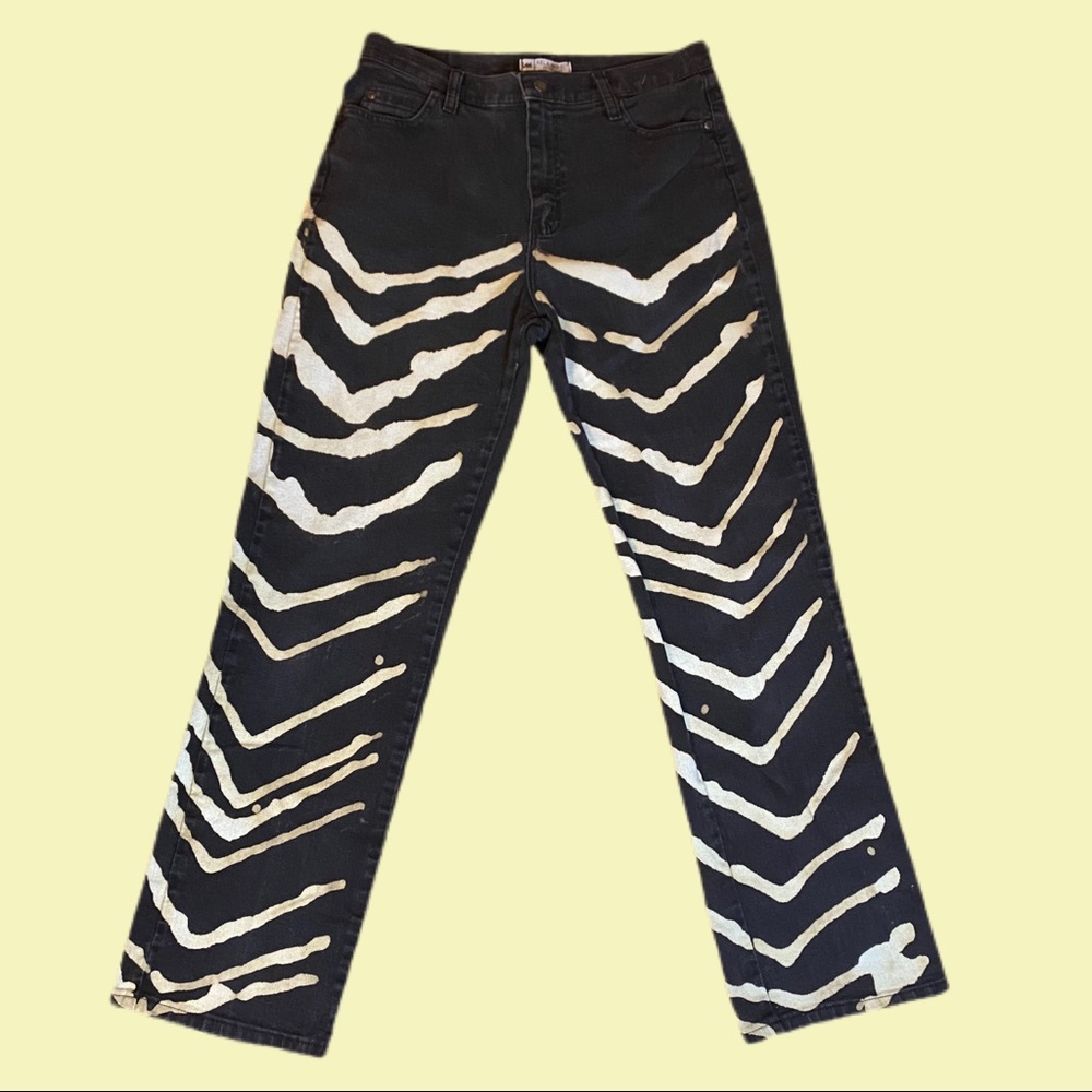 Custom bleached vintage Lee jeans